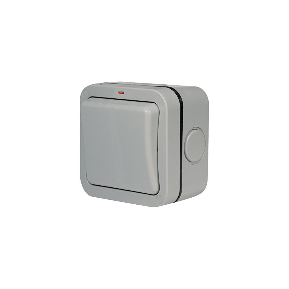 Masterplug WP12 20 A 1-Gang 2-Way Storm Weatherproof Outdoor Switched Single Gang Socket