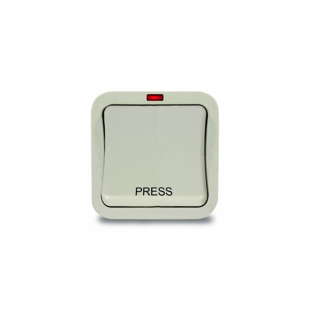 Masterplug Wp14 20 A 1-Gang 2-Way Storm Weatherproof Outdoor Retractive Press Outdoor Switch Single Pole Ip66 Rated 5050765022156