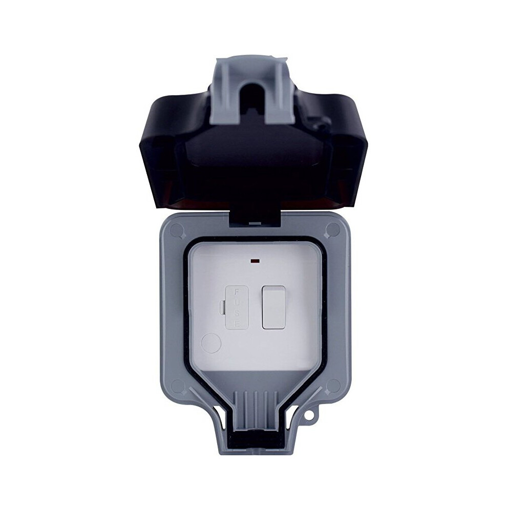 Masterplug Wp53 13 A 1-Gang Storm Weatherproof Outdoor Switched Fused Connection Unit Ip66 Rated 5050765022330