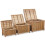 VidaXL 3-Piece Bamboo Storage Box Set - Rustic Organizer Baskets for Blankets, Knick-Knacks & Household Items 1