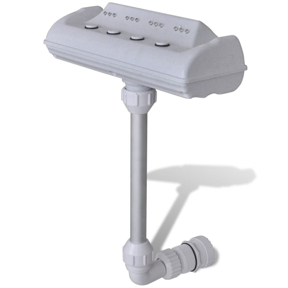 Vidaxl Cascade Waterfall Swimming Pool Fountain With Led Lights Accessory