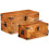 VidaXL Rough Mango Wood Storage Chests Set of 2 Boxes Cases Trunks for Toy/Craft/Tool 1