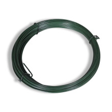 vidaXL Fence Binding Wire 25m 1.4/2mm Steel Green Outdoor Mesh Tie Rope Roll