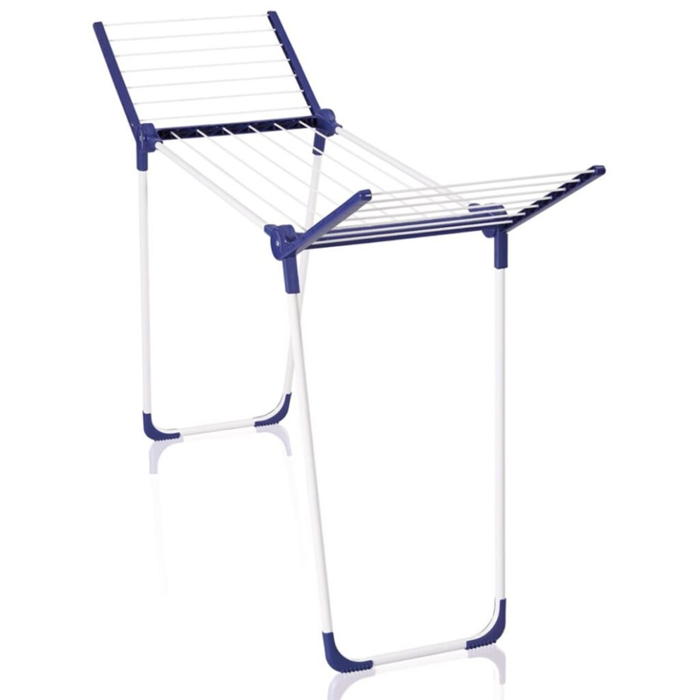 Leifheit Pegasus 120 Solid Compact Laundry Airer - 12 m drying space, foldable wings, 93 cm high, indoor/outdoor, powder-coated