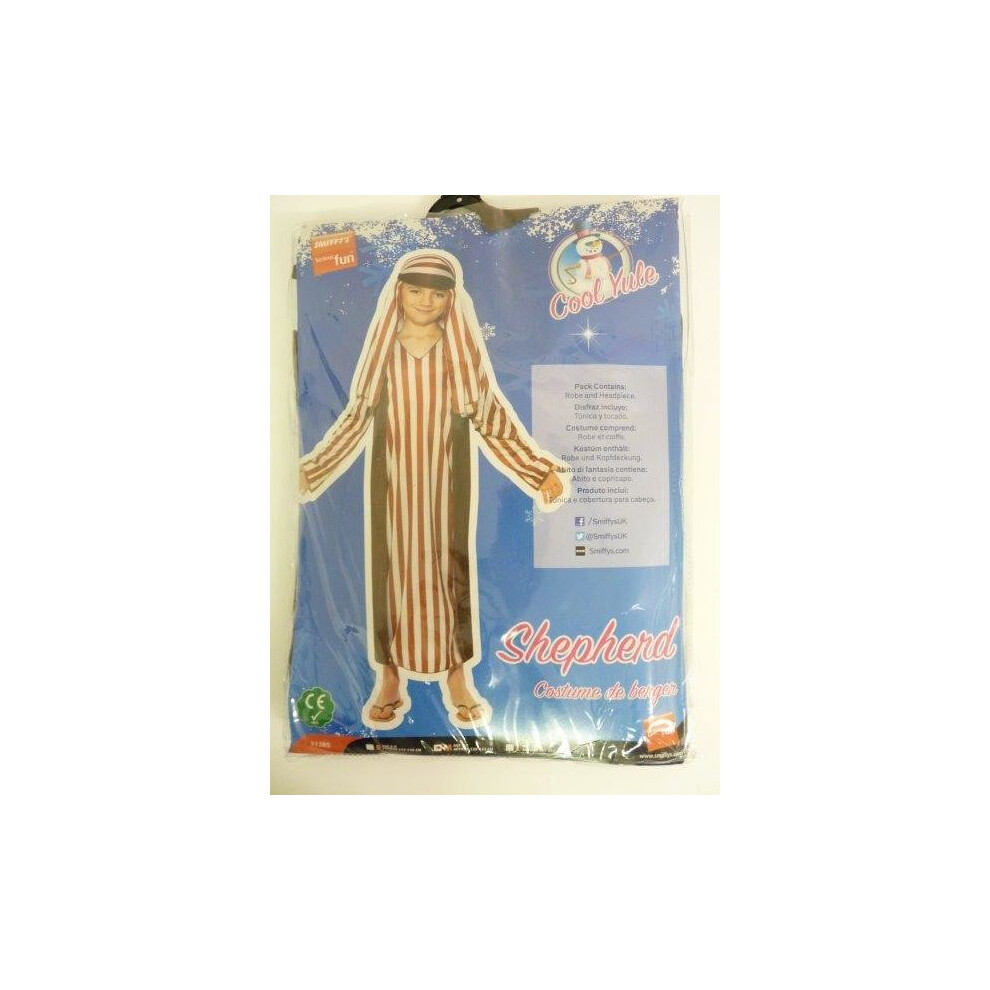 Smiffy's Medium Boys Shepherd Costume - Nativity Fancy Dress Christmas Kids Joseph Play - Shepherd Costume Nativity Fancy Dress Christmas Boys Kids Joseph Not,Specified