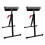 VidaXL vidaXL 2x Adjustable Roller Stand 67-101cm Scaffolding Foldable Support Holder 1