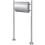 VidaXL Mailbox on Stand Stainless Steel 1