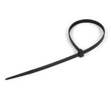 100 PACK BLACK PLASTIC CABLE TIES PACKING 200 X 4.8mm