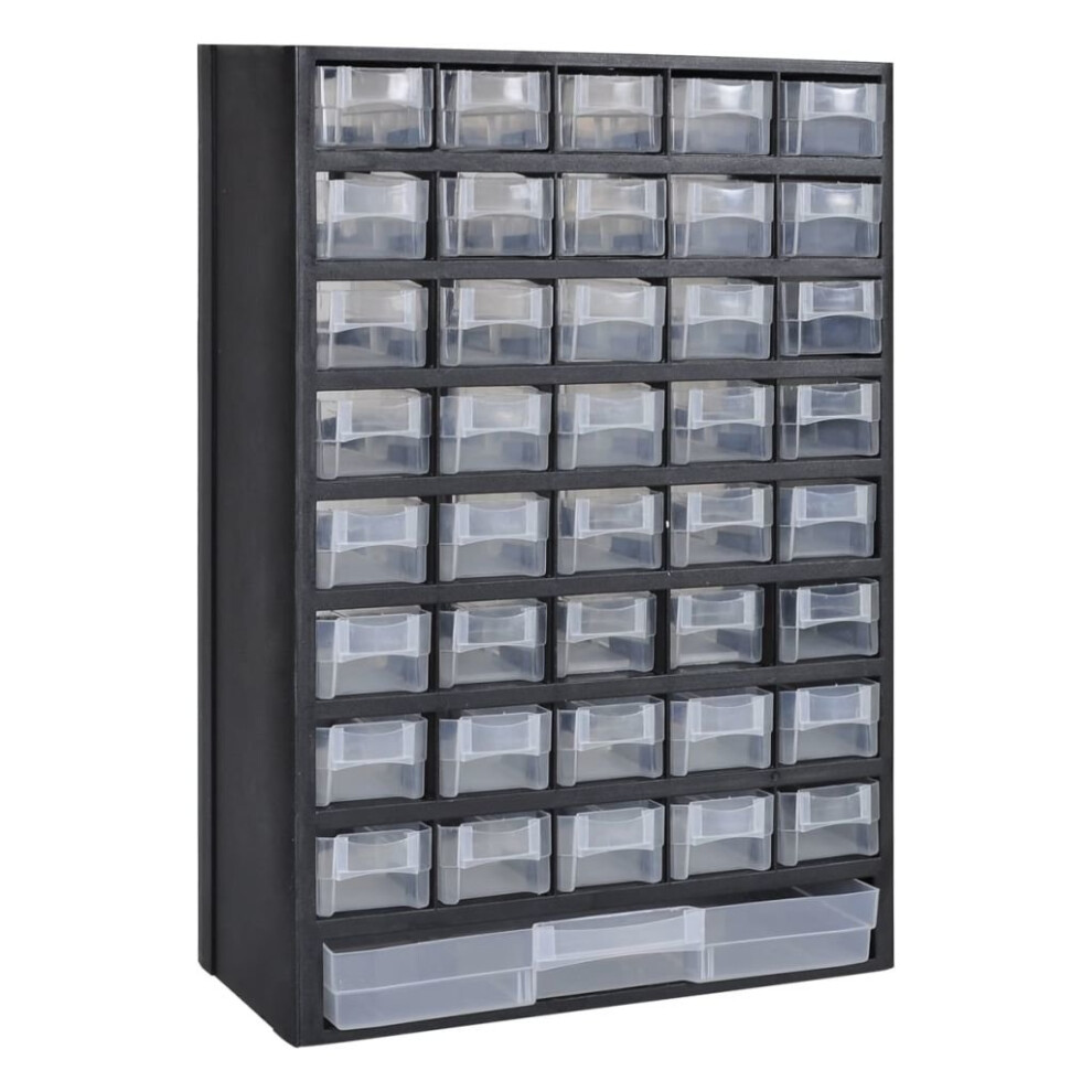 vidaXL 41-Drawer Plastic Storage Cabinet Tool Box Transport Carrier Organiser