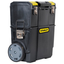 Servante STANLEY - Compacte 3 en 1 - Boîte à outils détachable - Organiseur central détachable