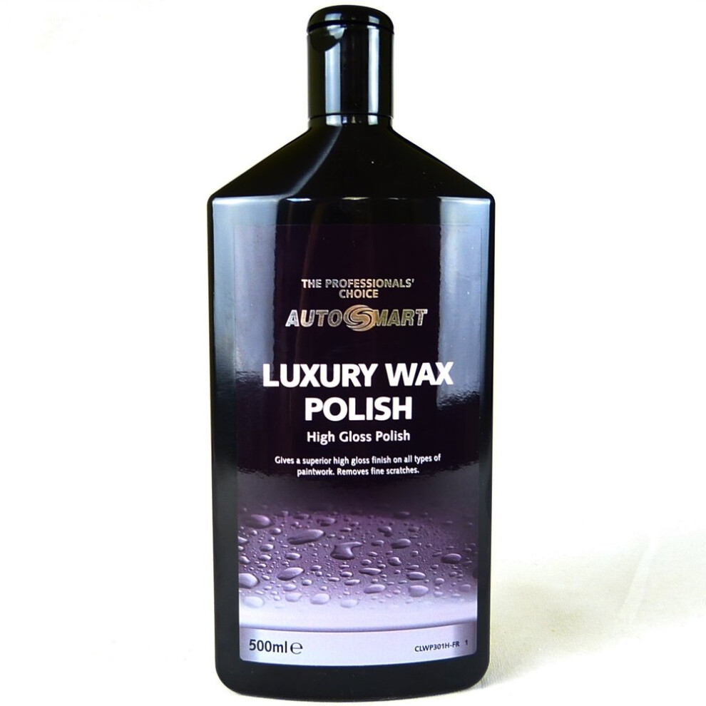 Autosmart Luxury Car Wax Polish - High Gloss - Fine Scratch Remover - 500ml