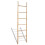 VidaXL vidaXL Bamboo Towel Ladder with 6 Rungs Rack Bathroom Storage Rail Household 1