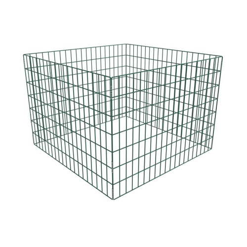 VidaXL vidaXL Square Mesh Garden Composter 100x100x70cm Garden Waste Container Bin