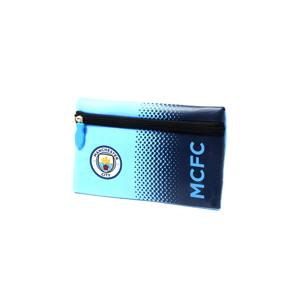 Man City Fade Design Pencil Case - Manchester Fc Official School Football Gift -  pencil case city manchester fc official school football fade gift