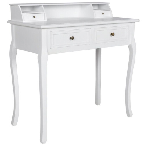 VidaXL vidaXL Modern Vanity Makeup Table Bedroom Dressing Cabinet Unit Stool Mirror