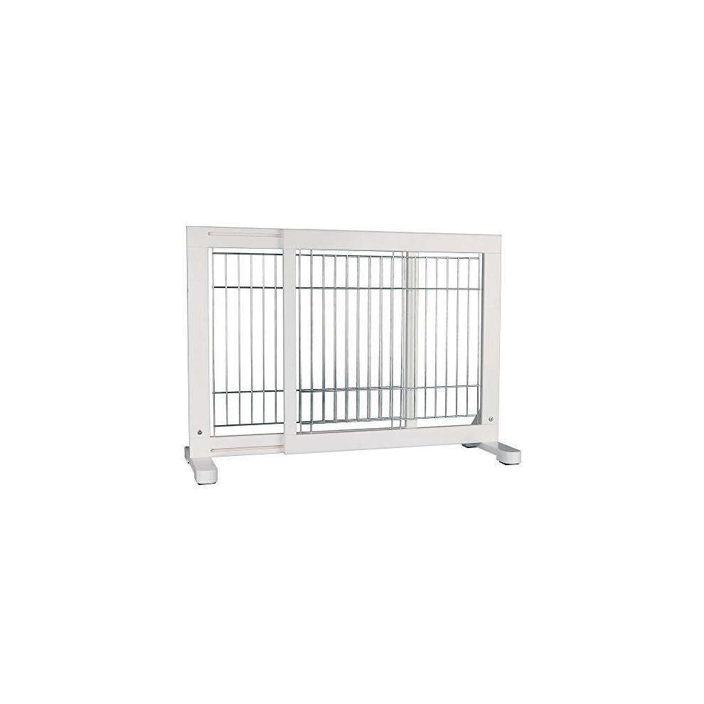 Trixie Dog Barrier, 65 - 108 x 61 x 31 Cm, White - Barriercm -  x trixie barrier cm dog 65 108 61 31 white