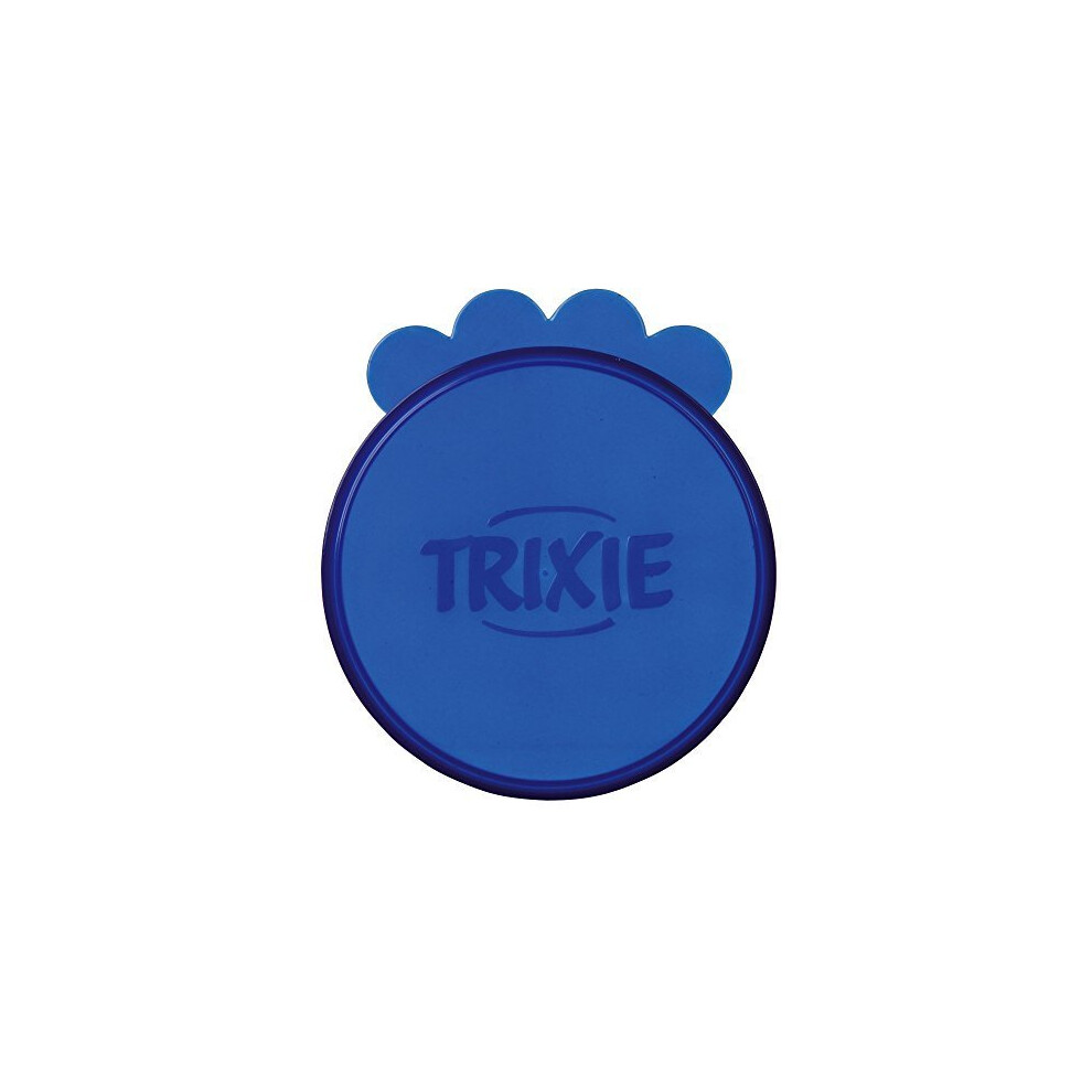 Trixie Lids For Large Tins (1200gram) Diameter 10.6 Centimeter 2 Lids In Pack - -  lids large trixie food tins cat 2 dog pet can pack covers 1200gram