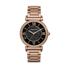 Michael Kors MK3356 Damen Catlin Rose Gold plattierte Uhr