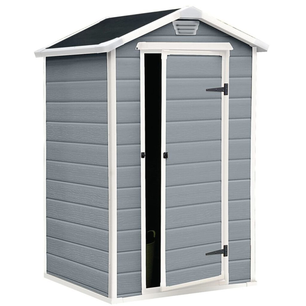 Keter Manor 4 x 3' Grey Plastic Storage Shed | Grey Garden Shed