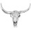 VidaXL vidaXL Skull Head Home Decoration Art Hanging Wall-Mounted Aluminium Silver 1