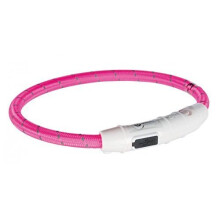 Trixie Flash Light Ring - Dog Safety Collar - Usb Pink (65cm) - Sizes 3 Up - usb ring trixie dog light sizes collar 3 pink flash up flashing