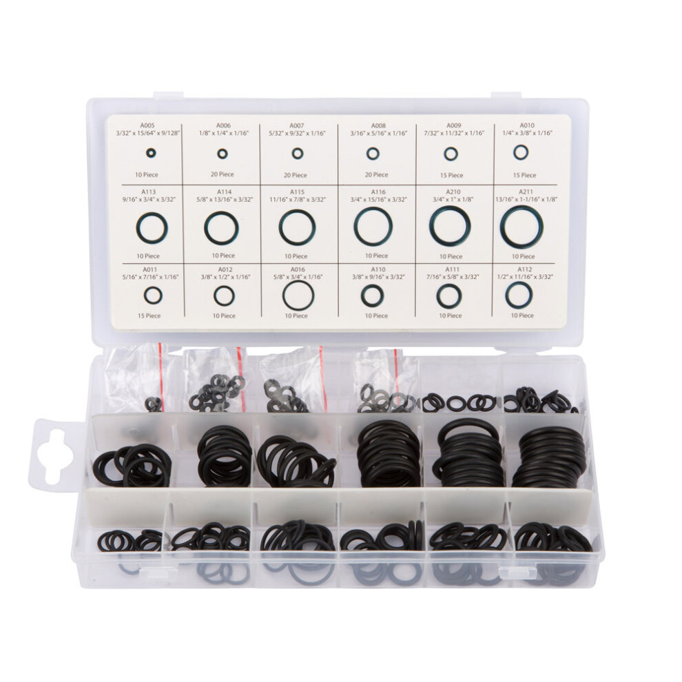 225PC SAE RUBBER O-RINGS METRIC SET PLUMBING HYDRAULICS DIY