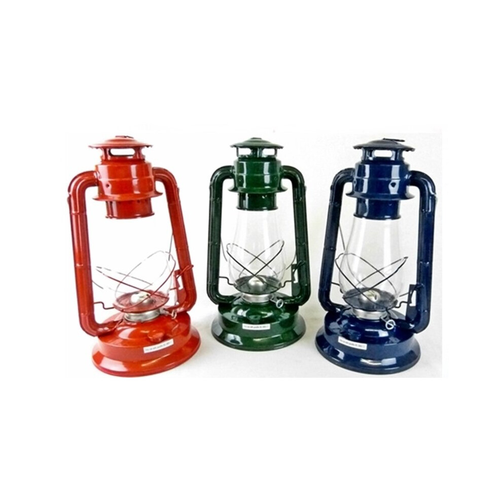 10" PARAFFIN TRADITIONAL STYLE SILVER HURRICANE CAMPING STORM LIGHT LANTERN