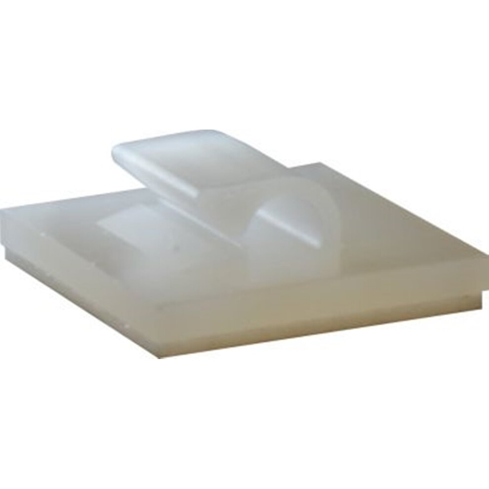 (5 Pack, 10mm) Boltstore Cable Clips Nylon Self Adhesive Fasteners Cable Conduit Tubing