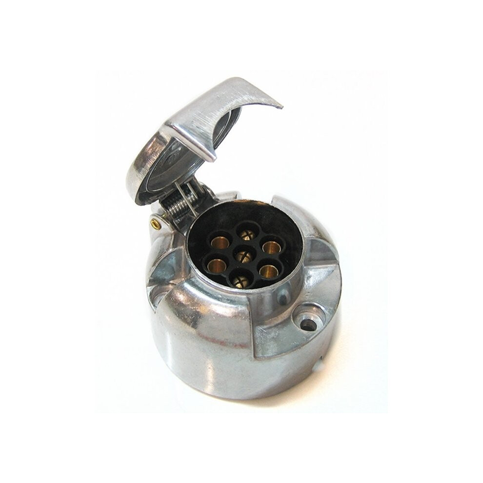 Beal Uk - 7 Core Cable Socket - Caravan Trailer Tow Electric Connector - Metal 9101000026777
