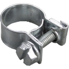 (8-10mm, 2 Pack) Boltstore Mini Hose Clips Mild Steel Zinc Plated Fuel Pipe Clamps Clips