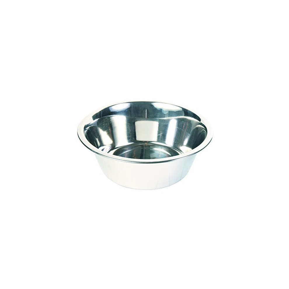 Trixie Stainless Steel Dog Bowl, 2.8 Litre - Bowl New Food Water Sizes Quality - Dog Stainless Steel Bowl New Food Water Sizes Quality 6 Bowls