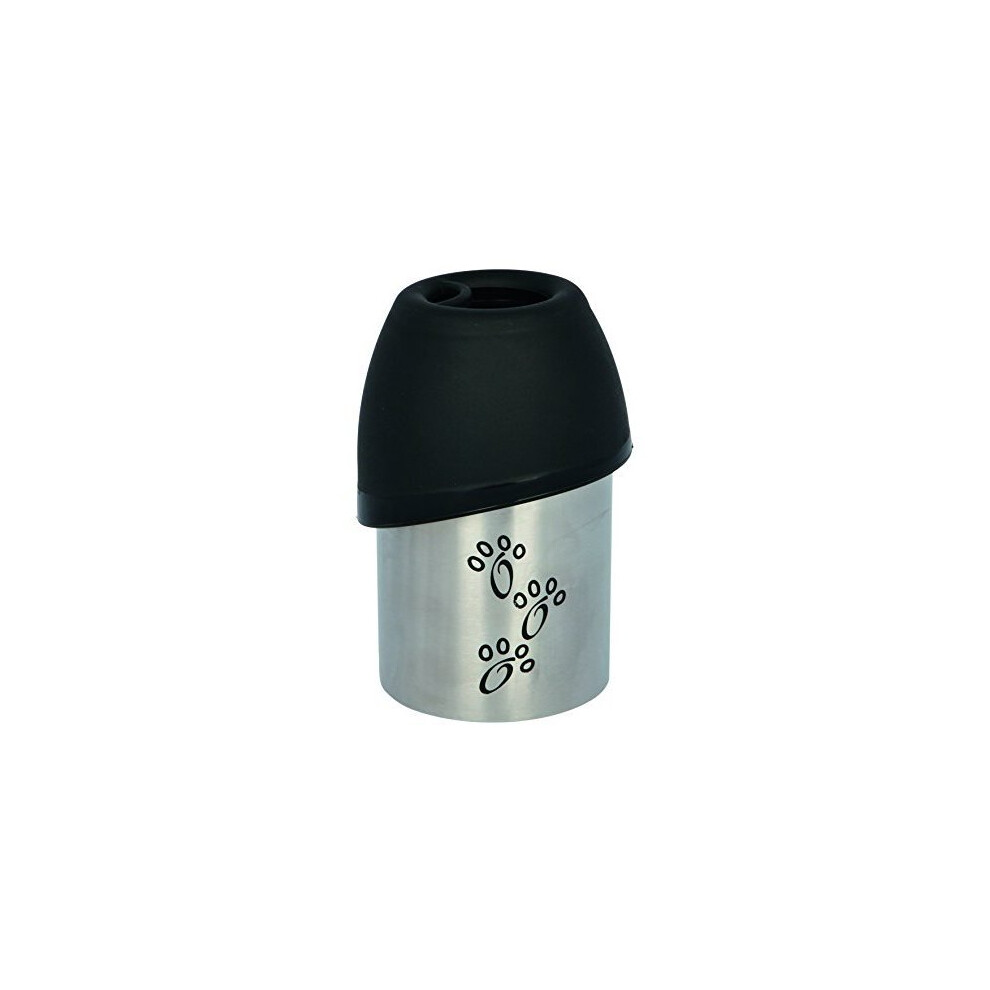 Dog Bottle With Bowl / Stainless Steel Bottle With Plastic Bowl Lid (large 750 -  bottle bowl drinking trixie stainless water 750 ml dog travel steel