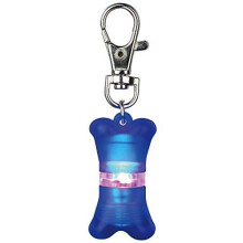 Safer Life Bone Style Flasher With Address Compartment For Dogs - Blue / Large - flasher trixie light tag dogs blue collar night
