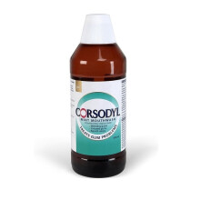 Corsodyl Fresh Mint Mouthwash - With Chlorhexidine for Plaque Control - 600ml