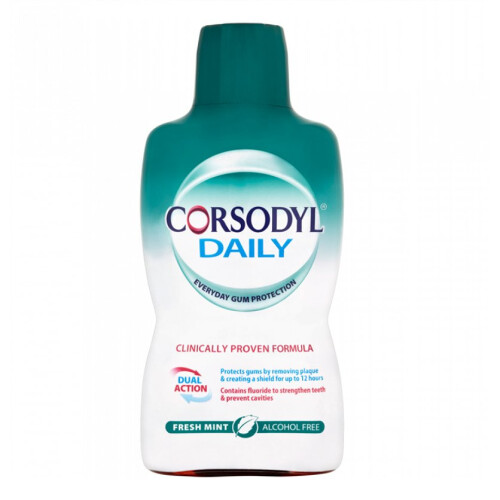 Corsodyl Daily Fresh Mint Alcohol Free Mouthwash 500ml on OnBuy