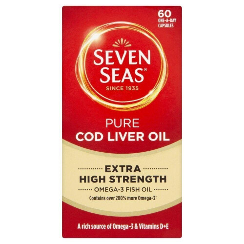 Seven Seas Seven Seas Pure Cod Liver Oil Extra High Strength 60 Capsules