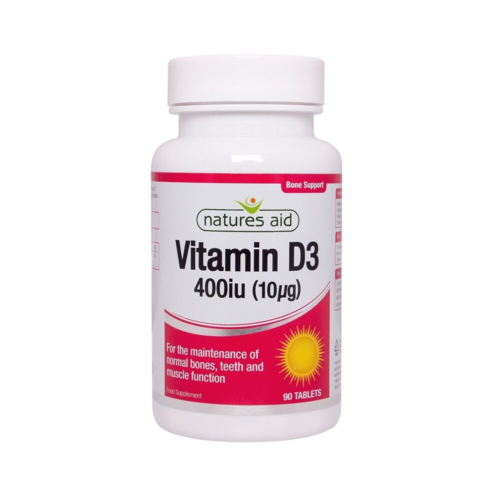 Natures Aid Vitamin D3 400iu 90 Tablets