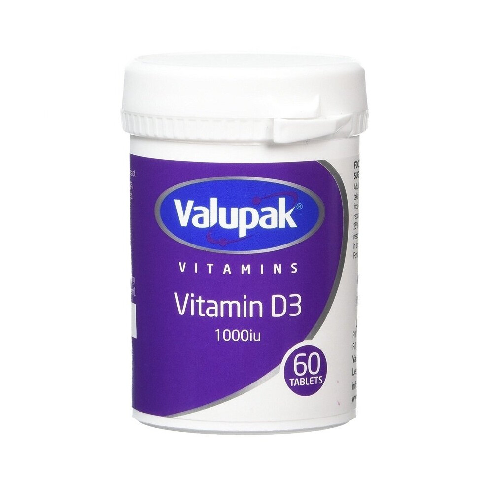 Valupak Vitamin D3 1000iu 60 Tablets