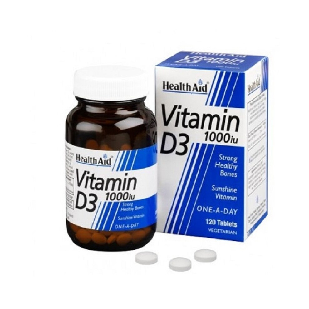 HealthAid Vitamin D3 1000iu Tablets 120