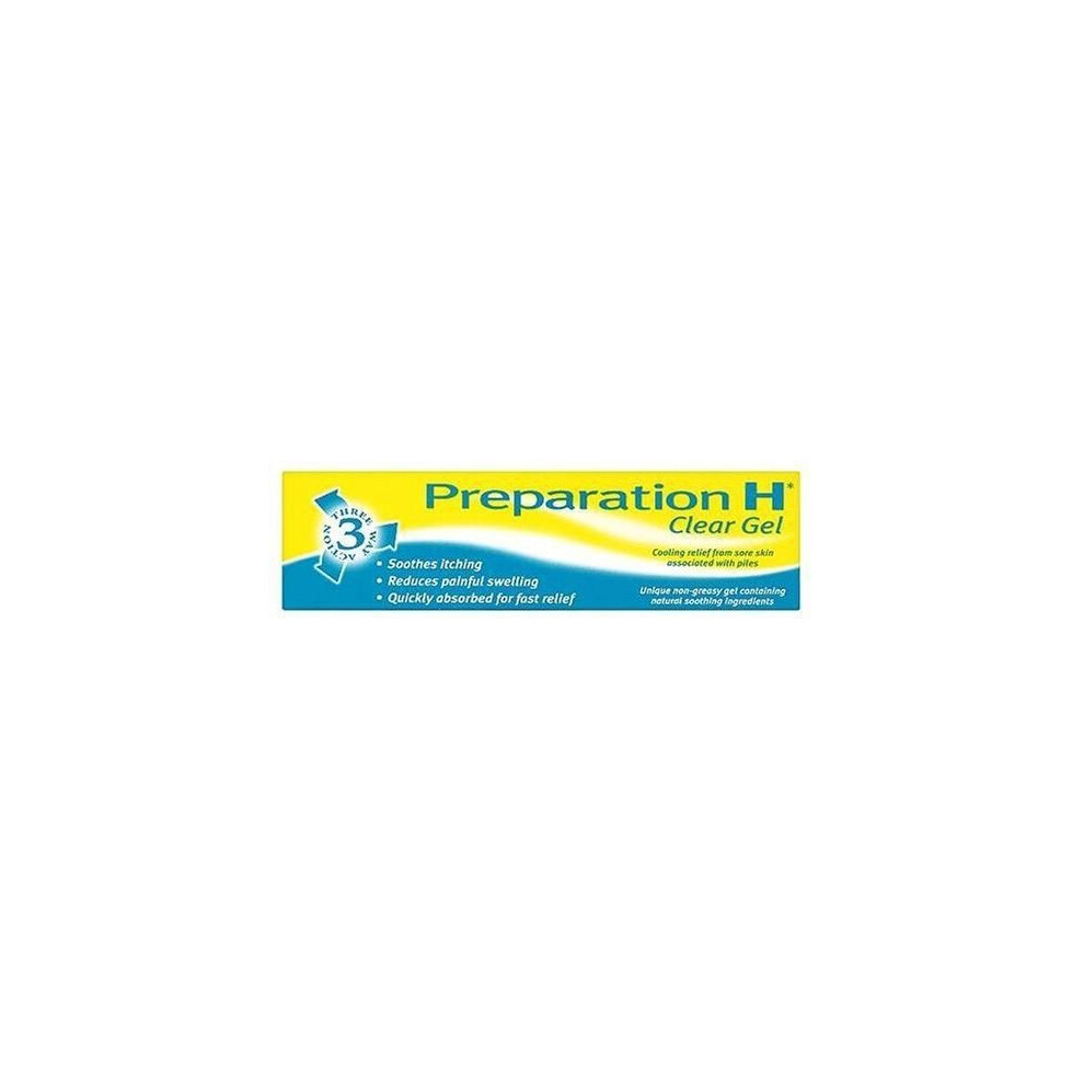 Preparation H 3 Way Action Clear Gel For Sore Skin 50g