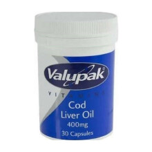 Valupak Cod Liver Oil 30 Capsules 400mg