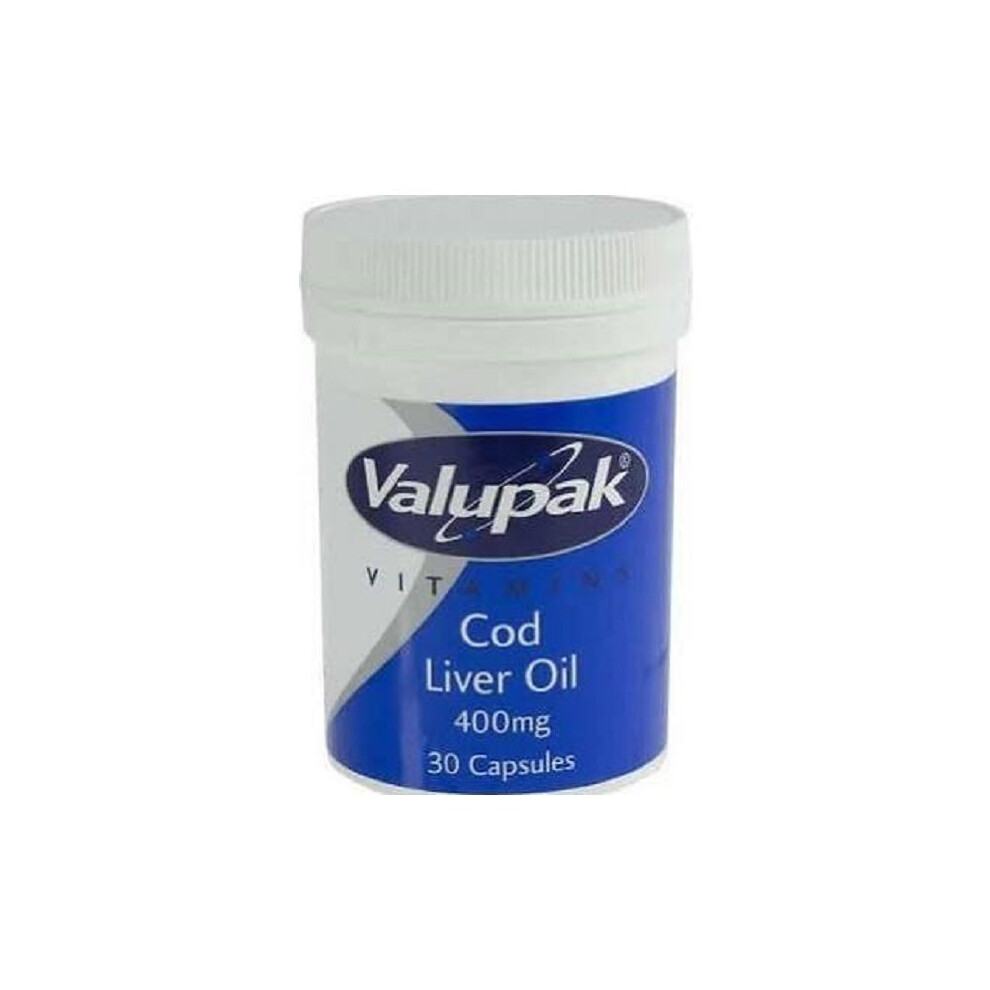 Valupak Cod Liver Oil 30 Capsules 400Mg