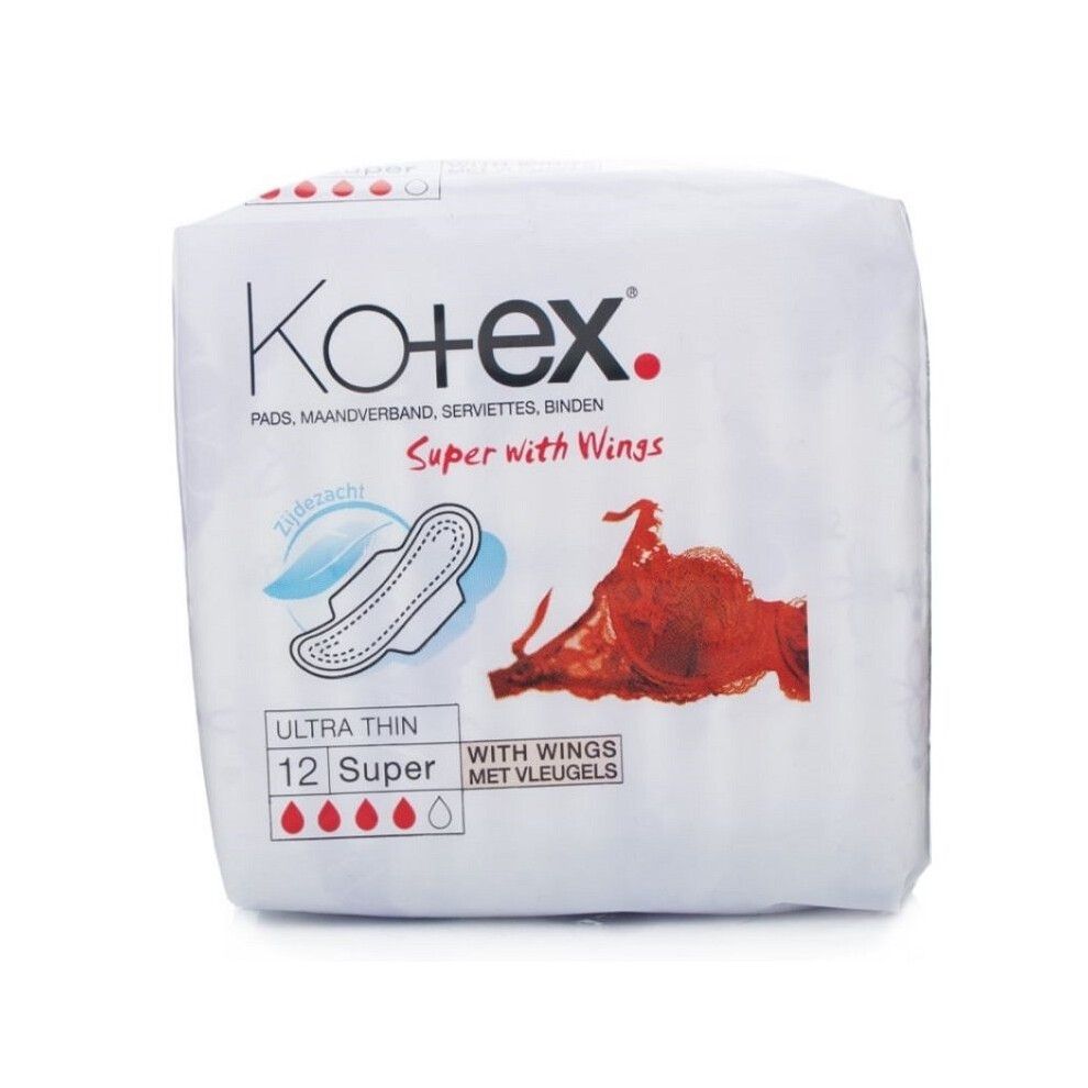 Kotex Super Ultra Thin Pads - 12 Pads