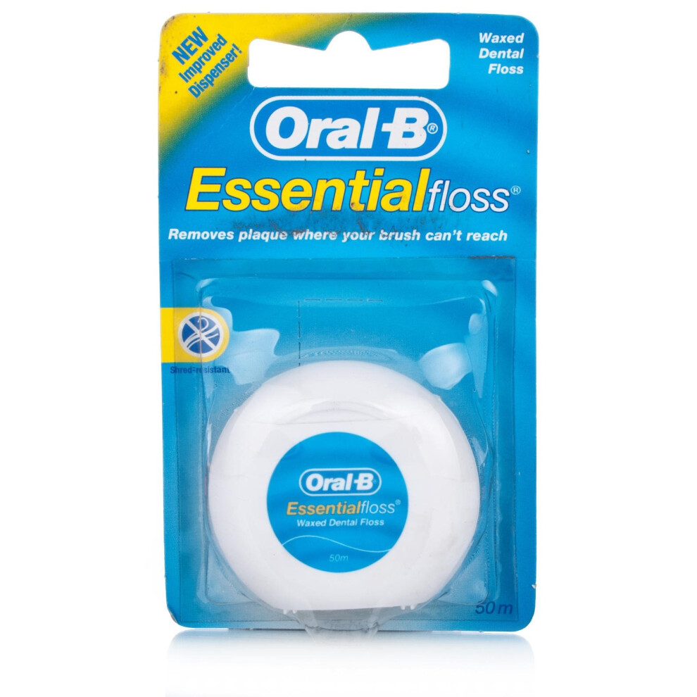 Oral-B Essential Waxed Dental Floss 50m