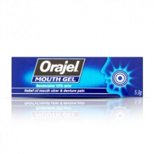 Orajel Mouth Gel Relief of ulcer denture pain 5.3g