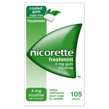 Gumă Nicorette de mentă proaspătă 4mg 105 buc