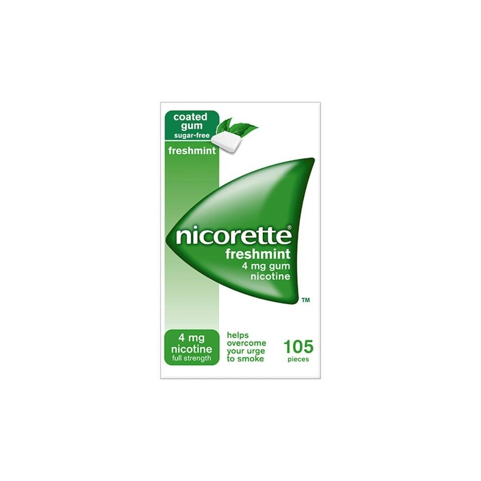 Nicorette Freshmint Gum 4mg 105 Pieces