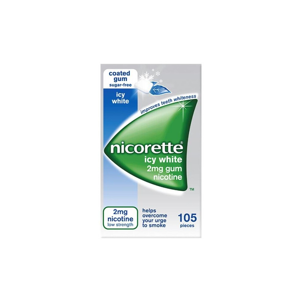 Nicorette Icy 2Mg Gum 105 Pieces White