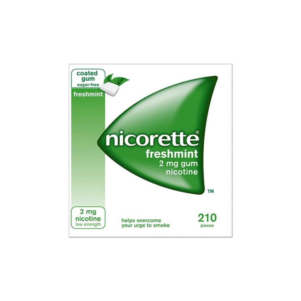 Nicorette Freshmint 2mg Gum 210 Pieces