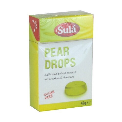 Sula Pear Drops Sweets - Sugar Free 42g
